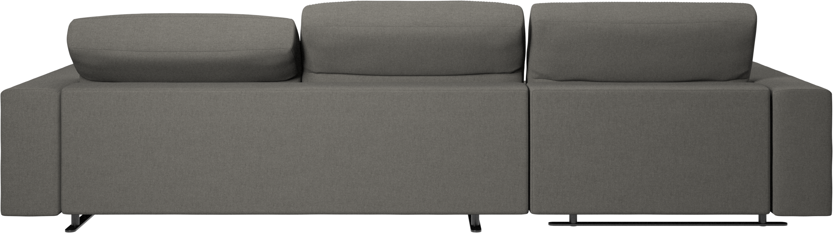 Hampton sofa with adjustable back, resting unit and storage left side 